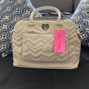 Lorraine Quilted Heart Satchel